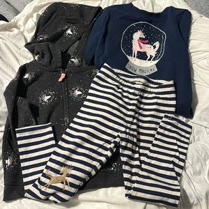 3 piece unicorn prints